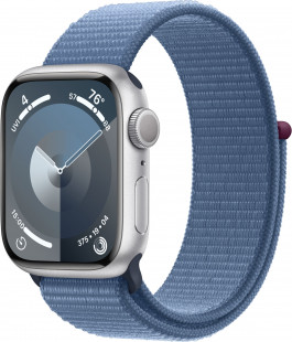 Смарт-часы Apple Watch Series 9 A2978, 41мм, серебристый / синий (MR903LL/A)