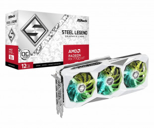 Видеокарта Asrock AMD Radeon RX 7700 XT Steel Legend OC (RX7700XT SL 12GO)