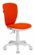 Кресло детское KD-W10/26-29-1 Бюрократ KD-W10 оранжевый 26-29-1 крестов. пластик пластик белый
