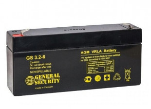 Аккумулятор General Security 6V 3,2Ah (GS3.2-6L)