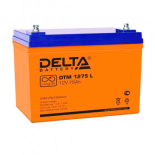 Аккумулятор Delta 12V 75Ah (DTM 1275 L)